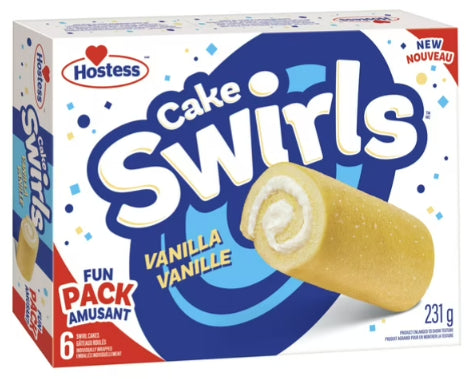 Hostess Vanilla Cake Swirls Snack Cakes, 231g