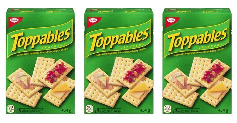 Christie Toppables Crackers 454g/16oz 3-Pack {Canadian Product}