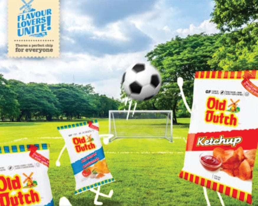 Old Dutch Potato Chips 1 Bag of Ketchup Flavour + 1 Bag of All Dressed 180g EACH