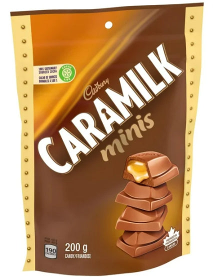 Cadbury Caramilk Caramel Chocolate Candy Mini Bars, 200g