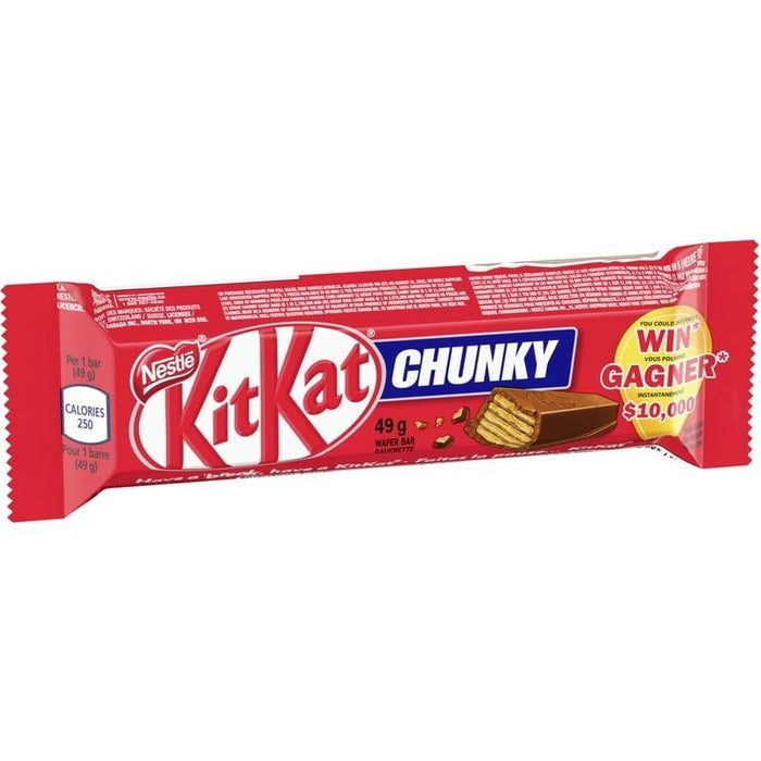 Nestle KitKat Chunky Milk Chocolate Bars Case, 24x49g