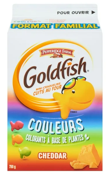 Goldfish Colors Family Size Cheddar Crackers, 750g