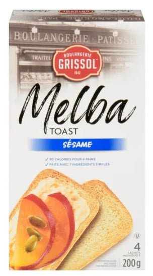 Boulangerie Grissol Melba Toast Sesame, 200g