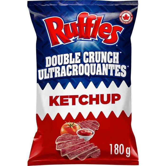 Ruffles Potato Chips, 2x All Dressed, 1x Sour Cream 'N Bacon, 1x BBQ, 1x Ketchup - CanadaGrocery