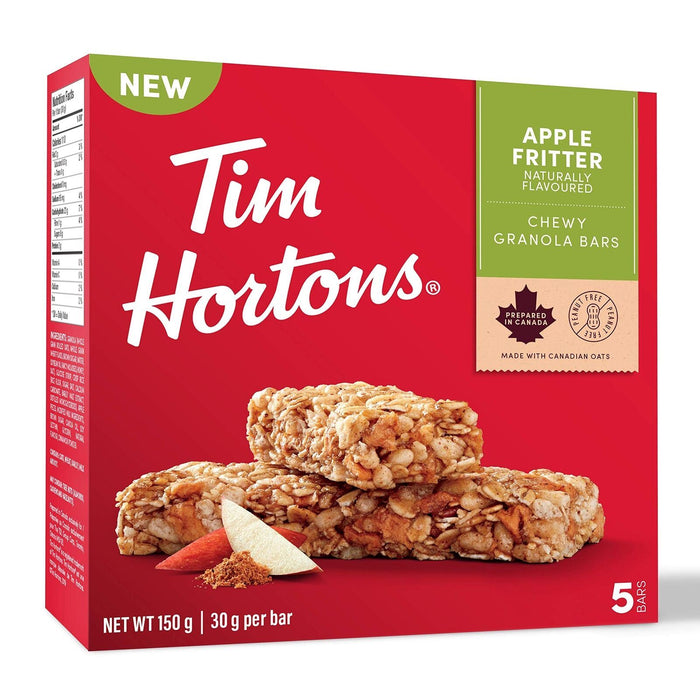 Tim Hortons Apple Fritter Granola Bars, Peanut Free