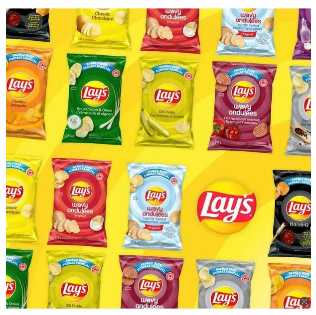 Lay's Salt & Vinegar Flavored Potato Chips, 235g