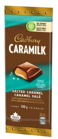 Cadbury Caramilk Salted Caramel Chocolate Bar, 100g