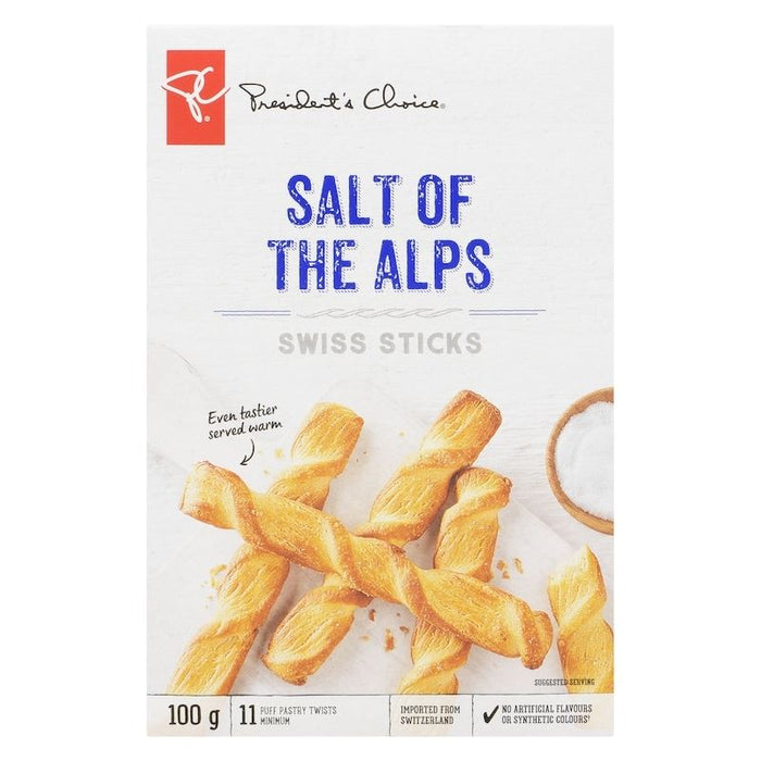 President's Choice Salt of the Alps Swiss Sticks, 100g