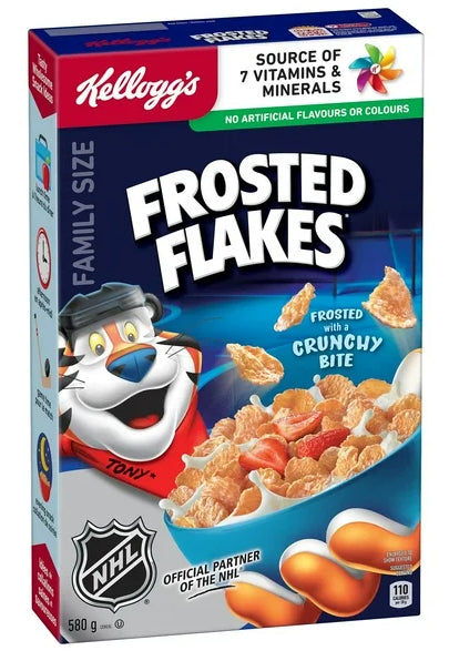 Kellogg's Canadian Frosted Flakes Cereal, Family Size, 580g