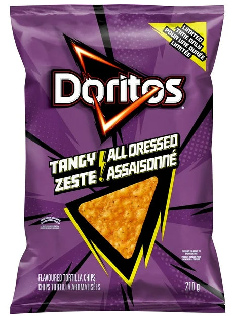 Doritos Tangy All Dressed Flavoured Tortilla Chips, 210g