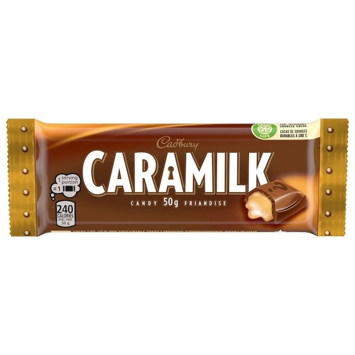 Cadbury Caramilk Chocolatey Candy Bars Case, 48x50g