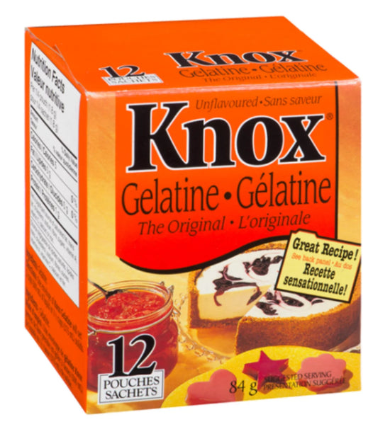 Knox Gelatine Unflavored 12 Pack 84g