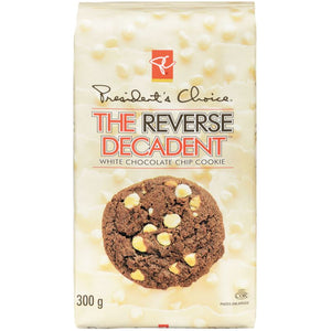 President's Choice The Reverse Decadent White Chocolate Chip Cookies, 300g