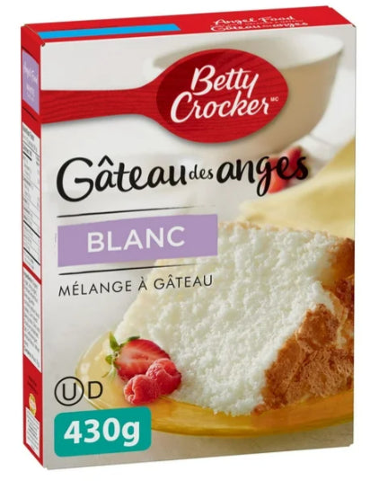 Betty Crocker Angel Food Cake Mix, White, 430g