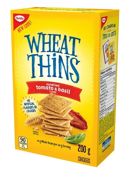 Wheat Thins Sundried Tomato and Basil Crackers, 200g