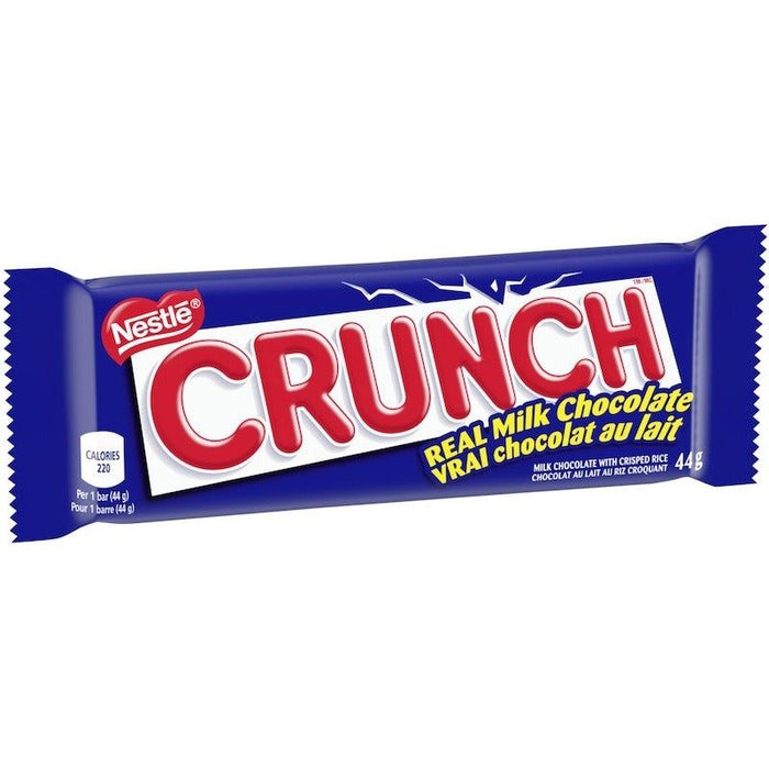 Nestle Crunch Milk Chocolate Crisped Rice Bars Case, 36x44g