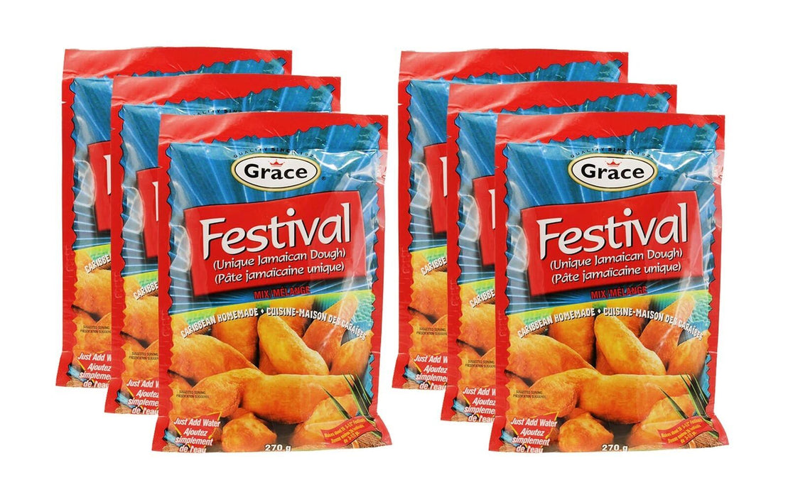 Grace Festival Unique Jamaican Dough (6 Pack, Total of 57.12oz)