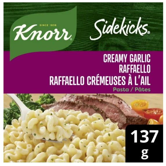 Knorr Sidekicks Creamy Garlic Raffaello Pasta Side Dish, 137g