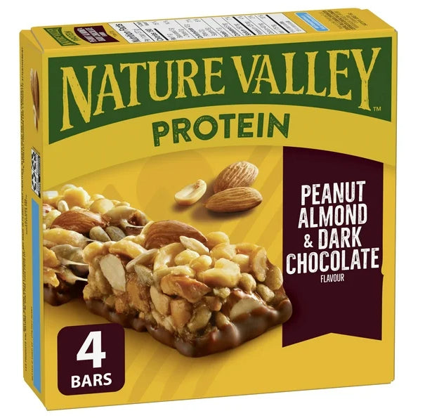 Nature Valley Protein Granola Bars, Peanut Almond and Dark Chocolate, 4 Bars, 148g