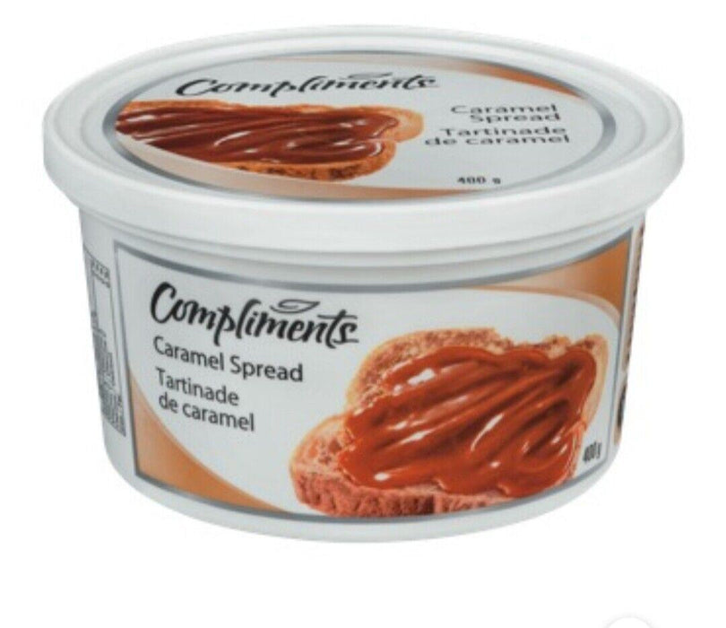 Compliments Caramel Spread 400g Each 8 Containers From Canada