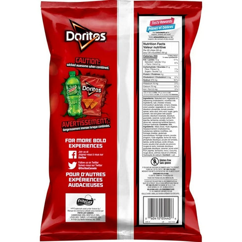 Doritos Nacho Cheese Flavored Tortilla Chips, 235g