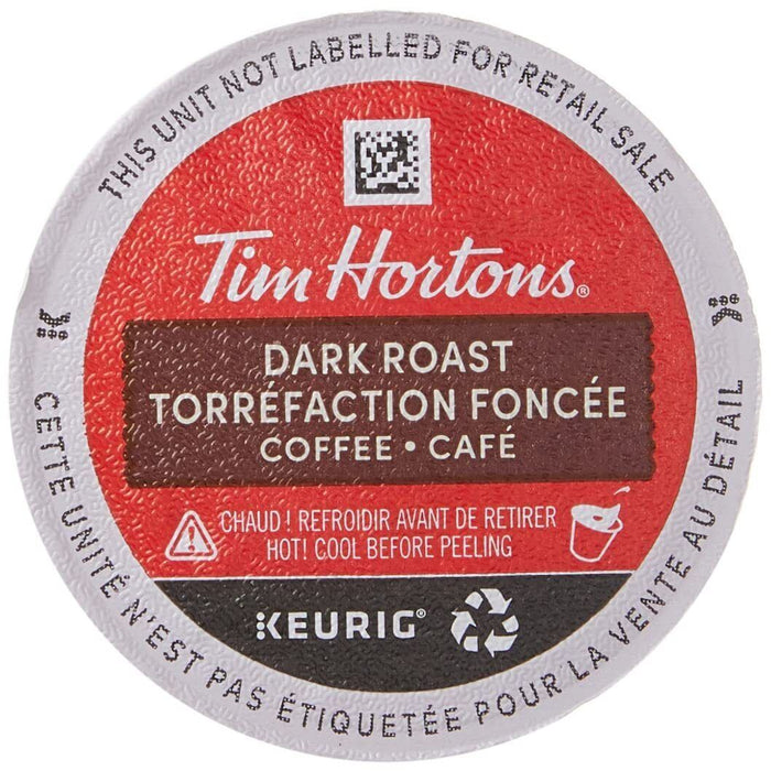 Tim Hortons Dark Roast Coffee, Single-Serve K-Cups for Keurig Brewers, 80 K-Cups