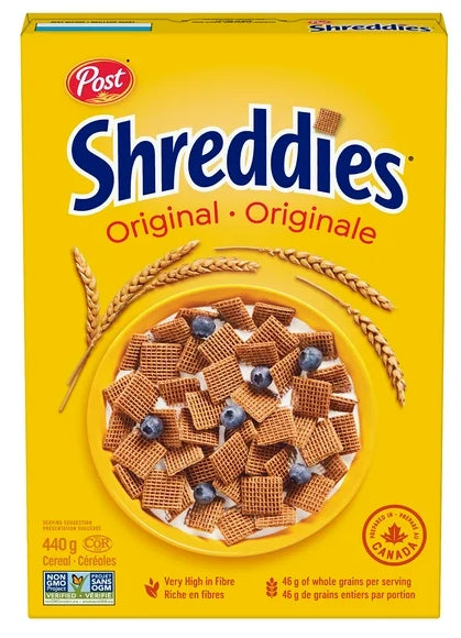 Post Shreddies Original Breakfast Cereal, 440g