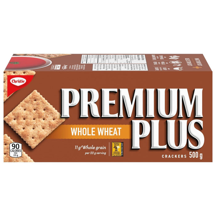 Christie Premium Plus Whole Wheat Crackers 500g