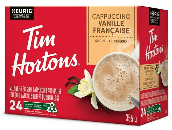 Tim Hortons French Vanilla Cappuccino K-Cups 24ct, 355g