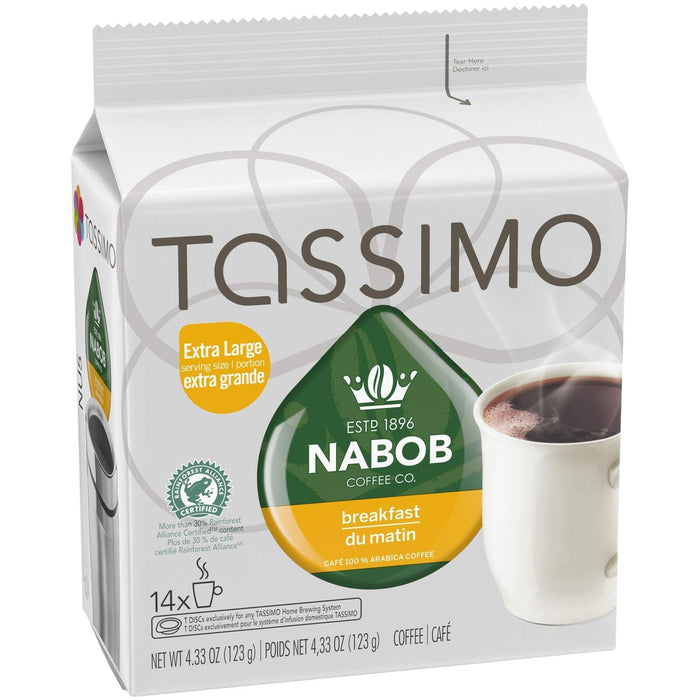 Tassimo Nabob Breakfast Blend Coffee, 70 T-Discs (5 Boxes of 14 T-Discs) - CanadaGrocery