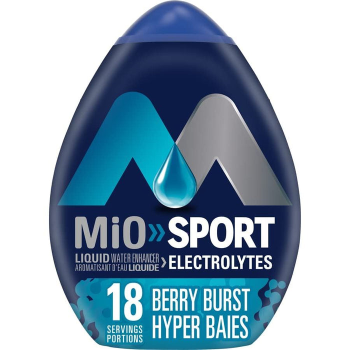 MiO Sport Berry Burst Liquid Water Enhancer, 48mL (Pack of 12)