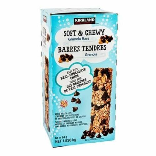 Kirkland Signature Soft & Chewy Granola Bars 64ct 24g/0.84oz, {Canadian Product}