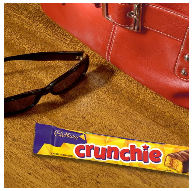 Cadbury Crunchie Chocolate Candy Bars, Multipack, Pack of 4, 176g