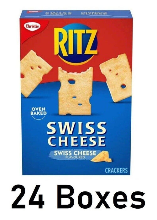 Christie Ritz Swiss Cheese Crackers 180g Each 24 Boxes