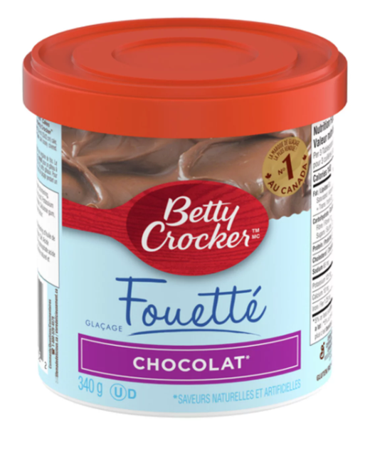 Betty Crocker Gluten Free Whipped Frosting Chocolate 340g
