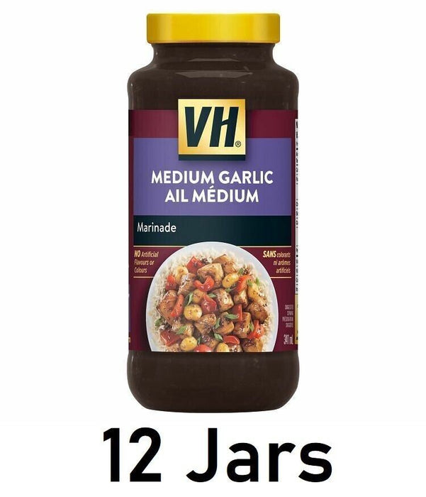 VH Medium Garlic Rib Sauce 341ml/11.5oz Each 12 Jars