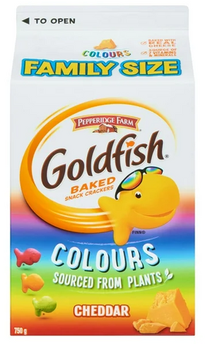 Goldfish Colors Family Size Cheddar Crackers, 750g